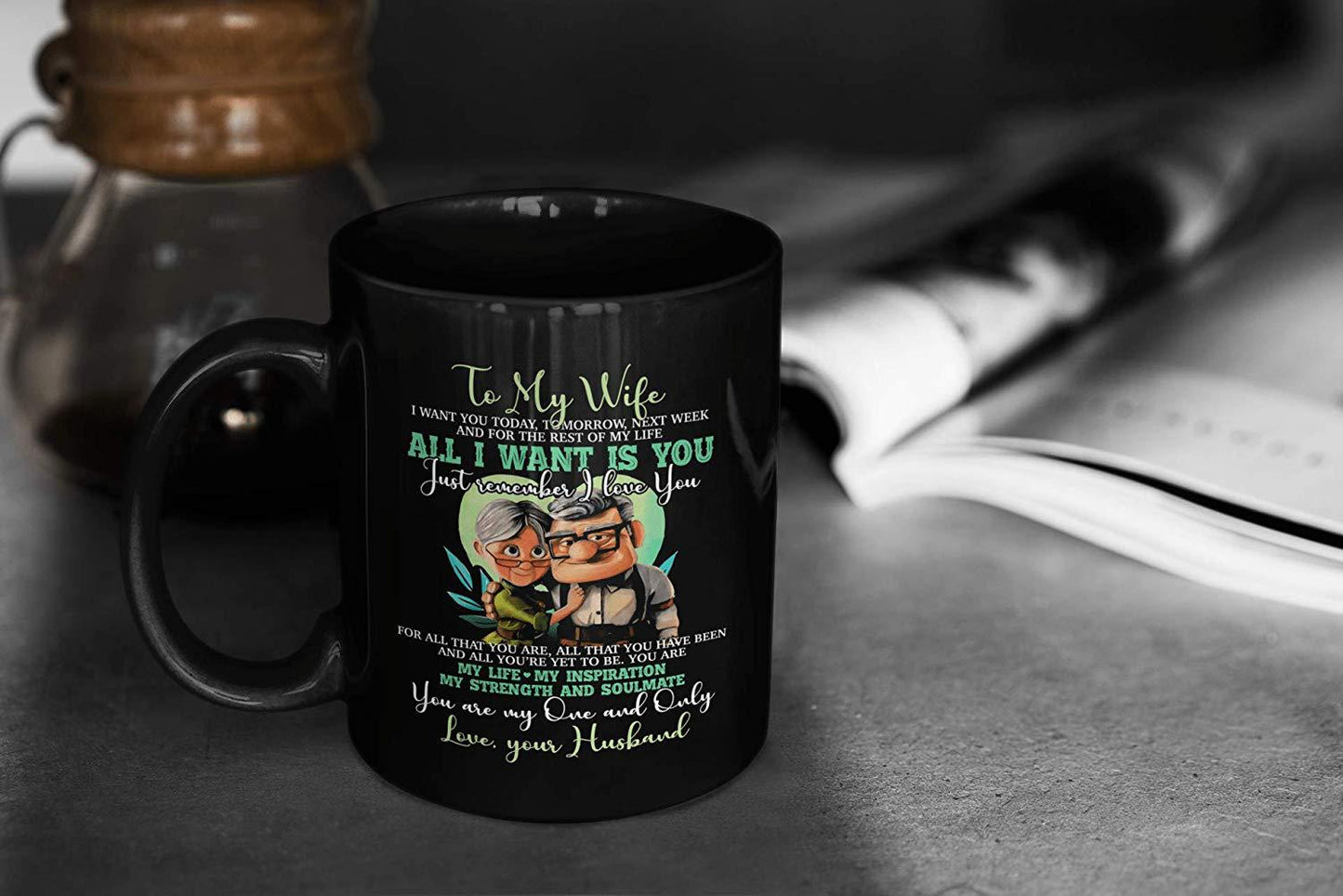 Black Ceramic Mug